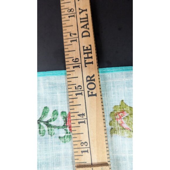 vtg Linen Tea Towel Antique Glass Pattern Jars Vases Flowers  Parisian Print - Picture 4 of 6